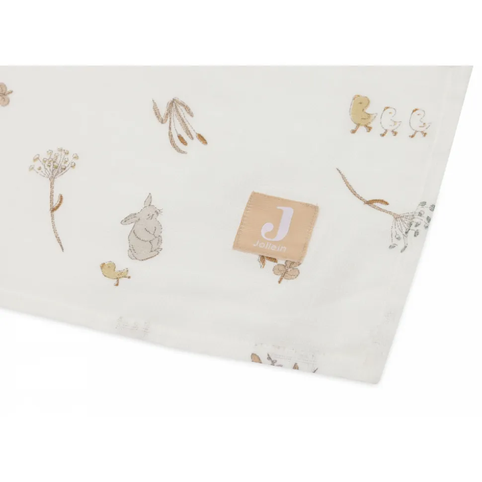Lot de 2 langes gaze de coton 115 x 115 cm riverside
