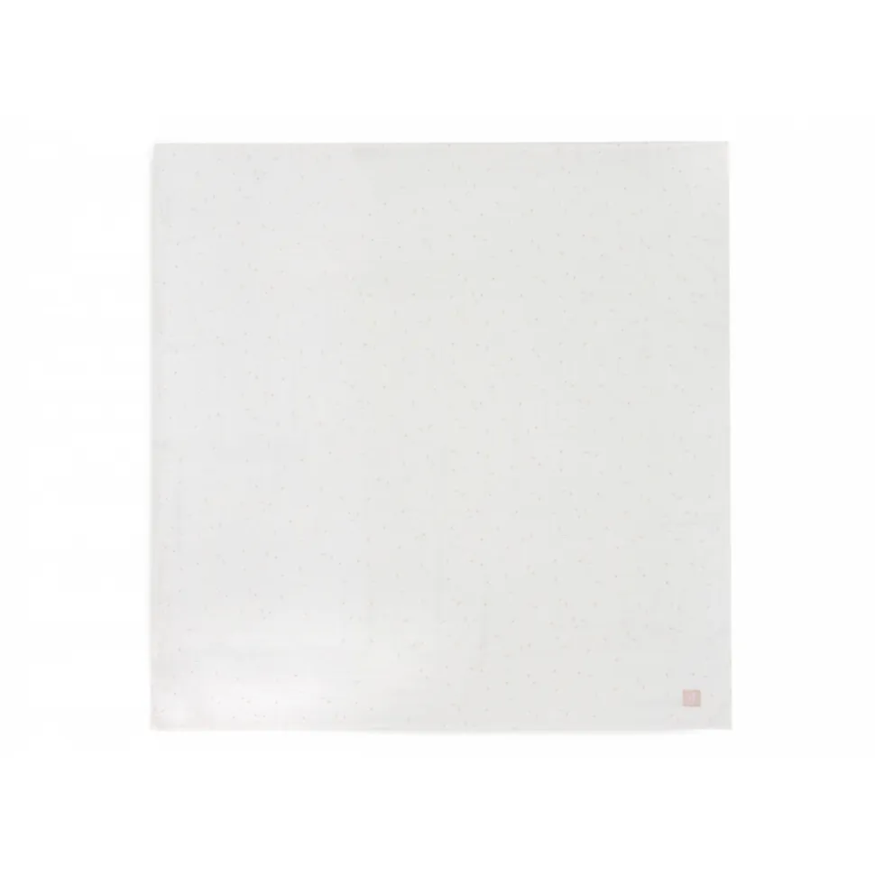 Lot de 2 langes gaze de coton 115 x 115 cm twinkling wild rose