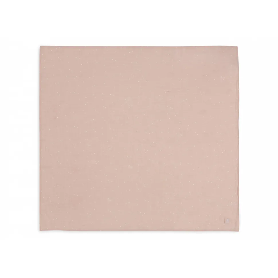 Lot de 2 langes gaze de coton 115 x 115 cm twinkling wild rose
