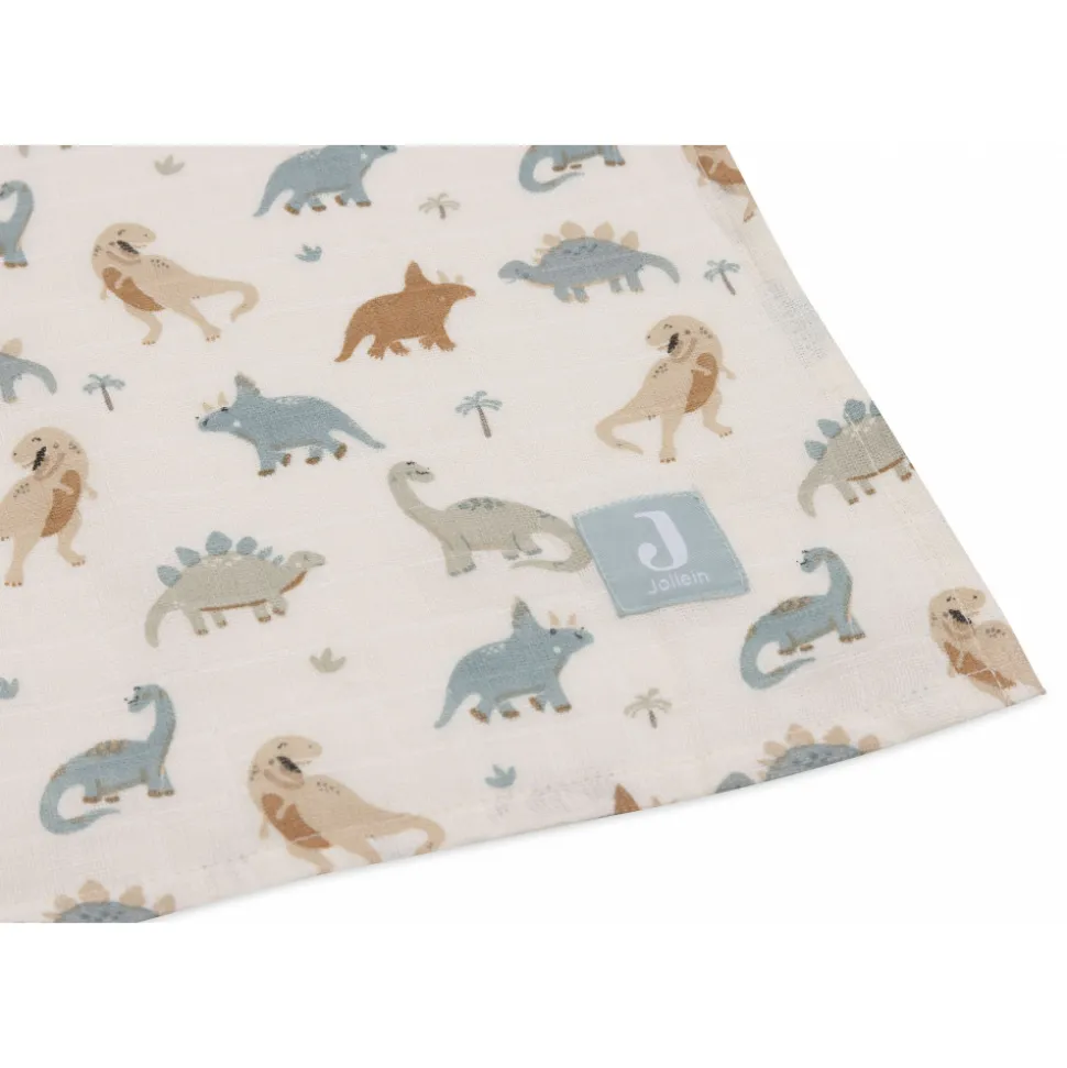 Lot de 2 langes gaze de coton 115 x 115 cm roarsome