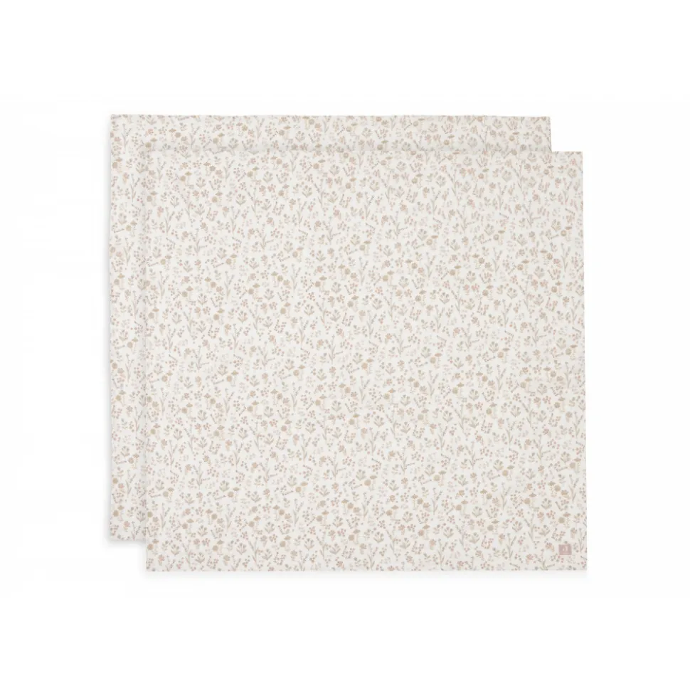 Lot de 2 langes gaze de coton 115 x 115 cm bloomy