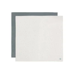 Lot de 2 langes gaze de coton 115 x 115 cm twinkling sea green
