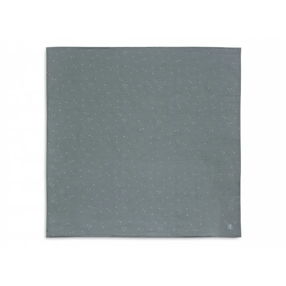 Lot de 2 langes gaze de coton 115 x 115 cm twinkling sea green