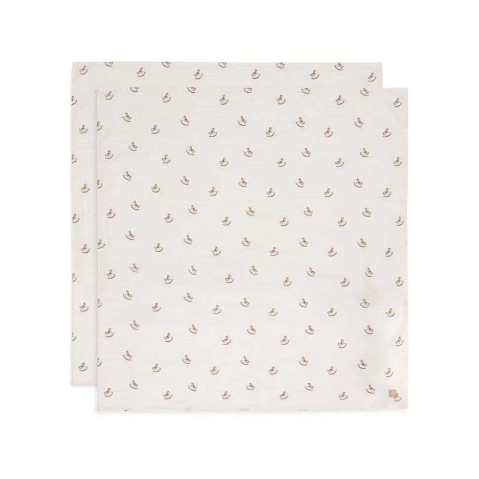 Lot de 2 langes gaze de coton 115 x 115 cm nostalgic ride