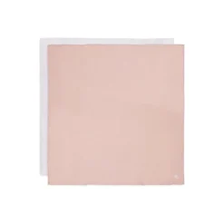 Lot de 2 langes gaze de coton 115 x 115 cm wild rose et ivoire