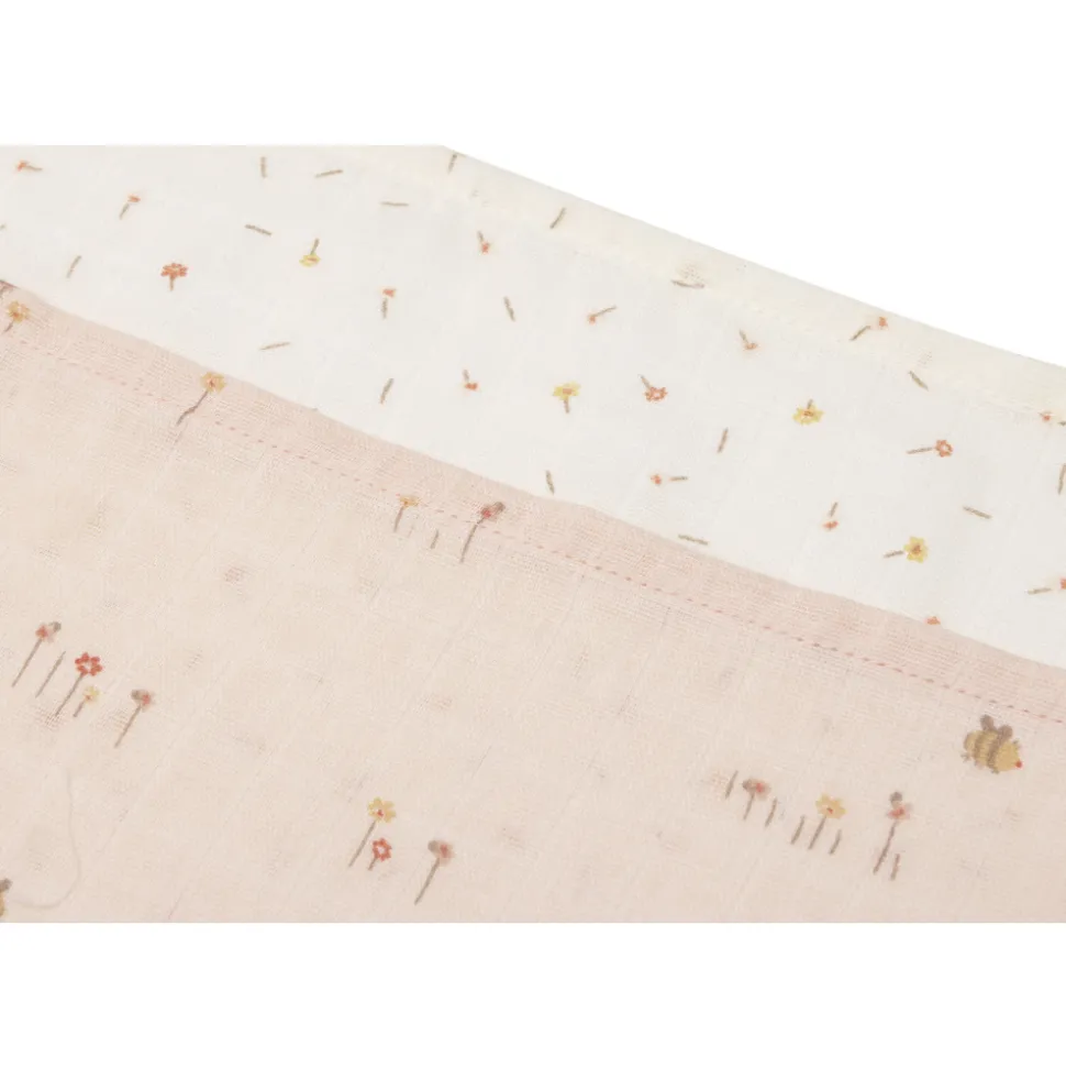 Lot de 3 langes gaze de coton 70 x 70 cm pretty picnic