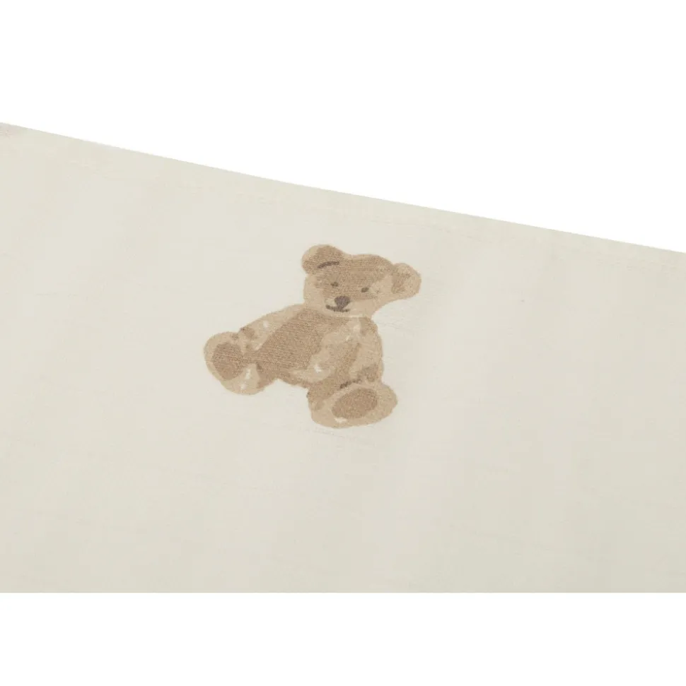 Lot de 3 langes gaze de coton 70 x 70 cm teddy bear