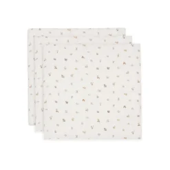 Lot de 3 langes gaze de coton 70 x 70 cm animal friends