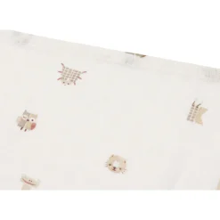 Lot de 3 langes gaze de coton 70 x 70 cm animal friends