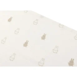 Lot de 3 langes gaze de coton 70 x 70 cm happy miffy nougat