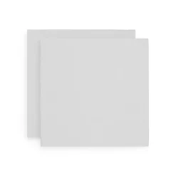 Lot de 2 langes gaze de coton 115 x 115 cm blanc