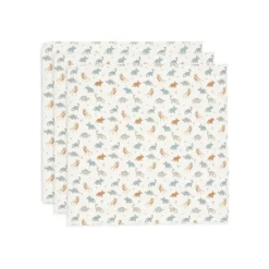 Lot de 3 langes gaze de coton 70 x 70 cm roarsome