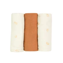 Lot de 3 langes 70 x70 cm