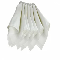 Lot de 6 langes 70 x 70 cm blanc