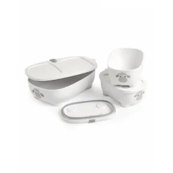 Lot de 3 lunch box empilables bentomal blanc mouton