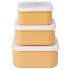 Lot de 3 lunch box enfant moutarde