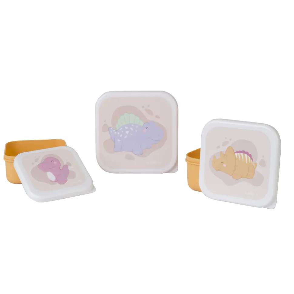 Lot de 3 lunch box enfant moutarde