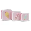 Lot de 3 lunch box enfant rose