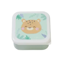 Lot de 3 lunch box enfant vert