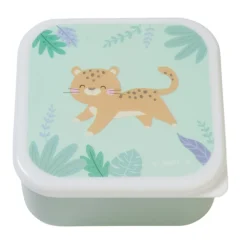 Lot de 3 lunch box enfant vert