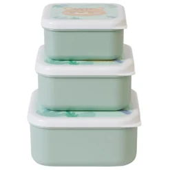 Lot de 3 lunch box enfant vert