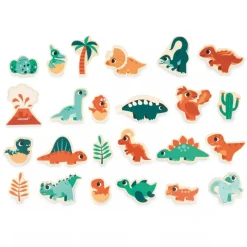 Lot de 24 magnets dino