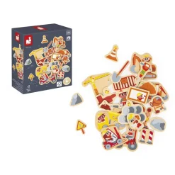 Lot de 24 magnets engins de chantier