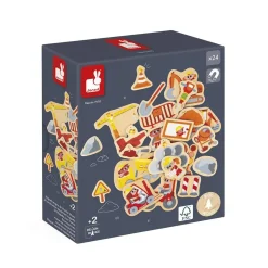 Lot de 24 magnets engins de chantier