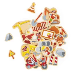 Lot de 24 magnets engins de chantier