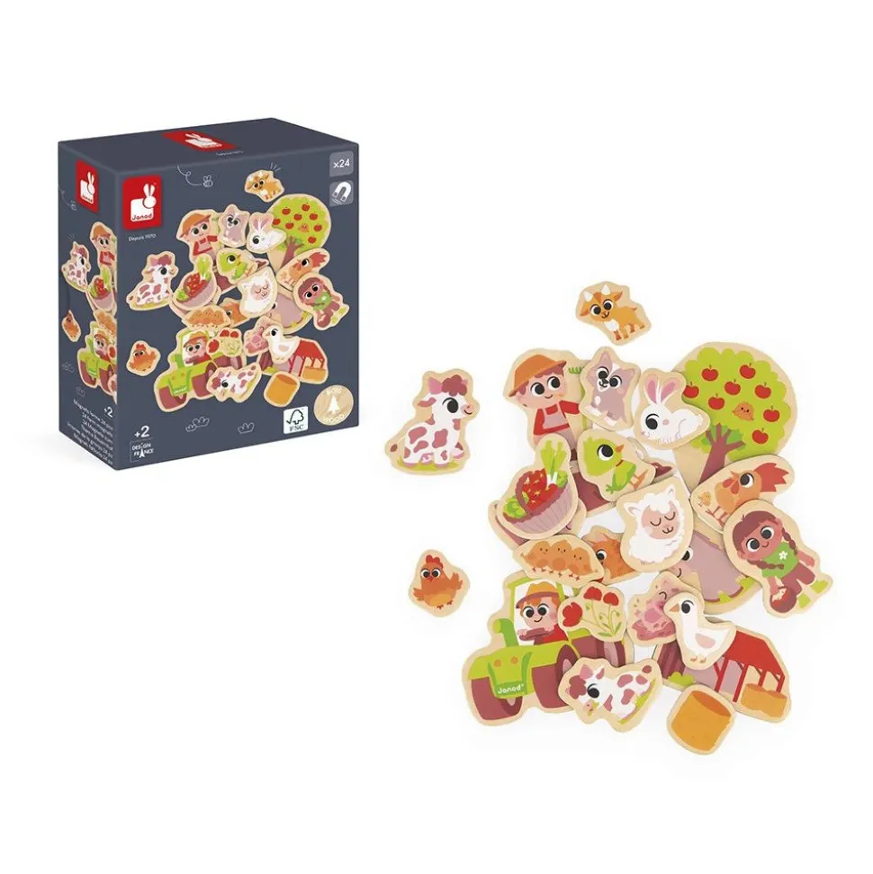 Lot de 24 magnets ferme