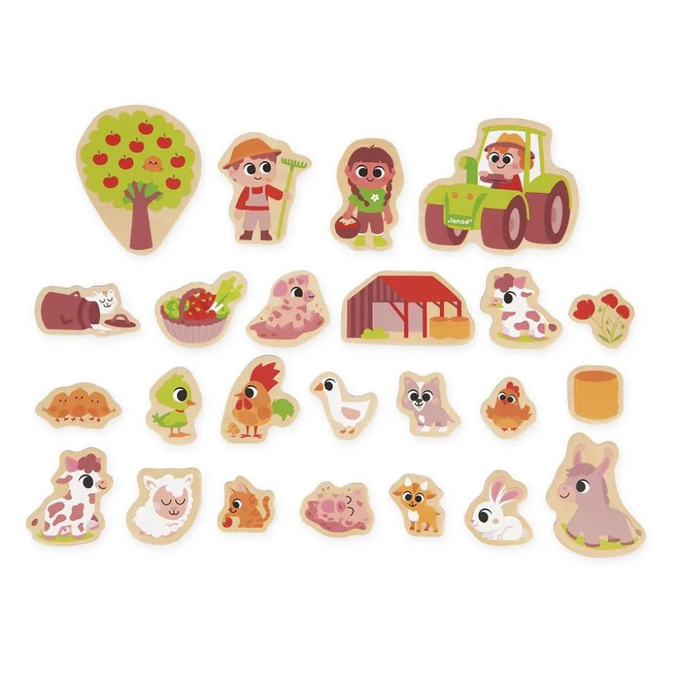 Lot de 24 magnets ferme