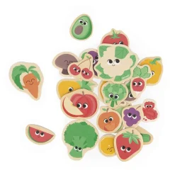 Lot de 24 magnets fruits & légumes