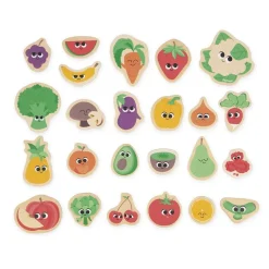 Lot de 24 magnets fruits & légumes