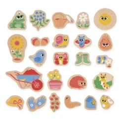 Lot de 24 magnets jardin