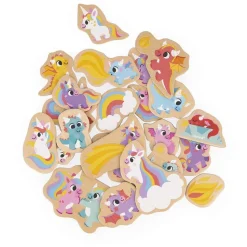 Lot de 24 magnets licornes et dragons