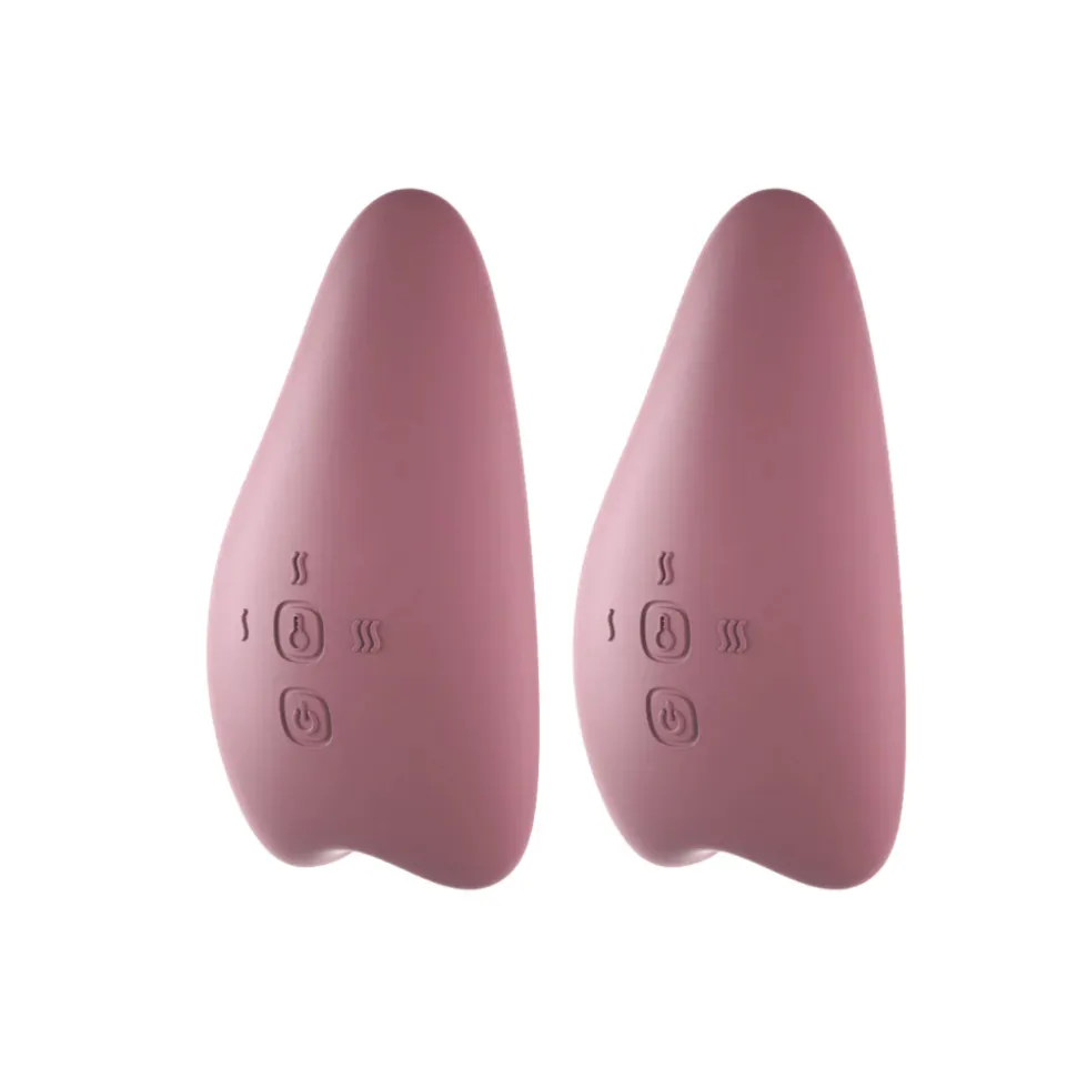 Lot de 2 masseurs de lactation chauffants et vibrants