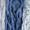 Lot de 4 maxi-langes en mousseline de coton time to dream
