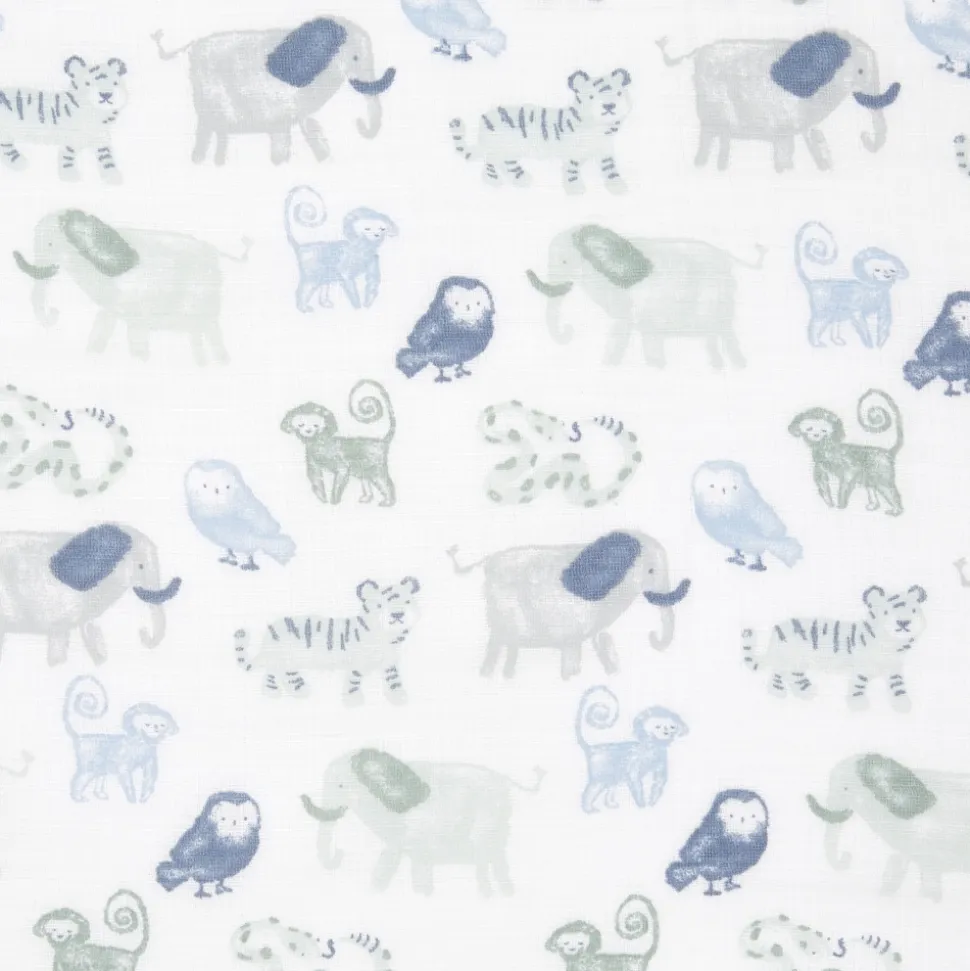 Lot de 4 maxi-langes en mousseline de coton time to dream