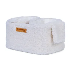 Lot de 3 paniers de rangement à suspendre teddy écru