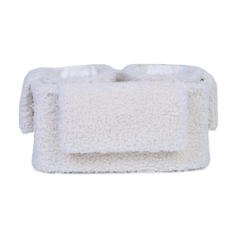 Lot de 3 paniers de rangement à suspendre teddy écru