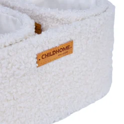 Lot de 3 paniers de rangement à suspendre teddy écru
