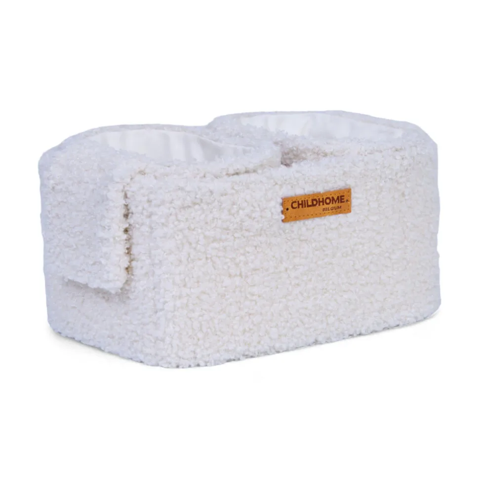 Lot de 3 paniers de rangement à suspendre teddy écru