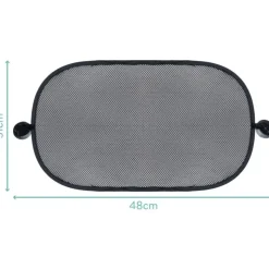 Lot de 2 pare-soleil pour voiture, noir