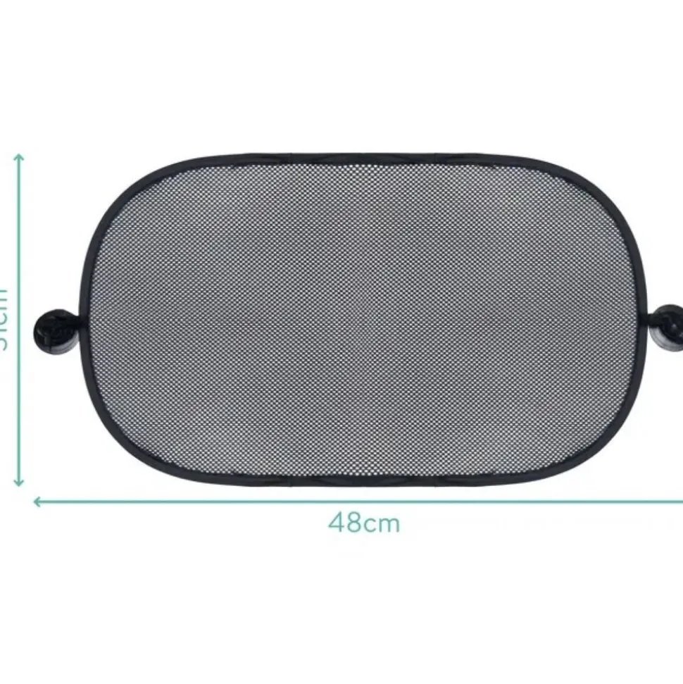 Lot de 2 pare-soleil pour voiture, noir