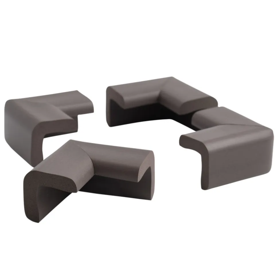 Lot de 4 petits coins en mousse antichoc chocolat