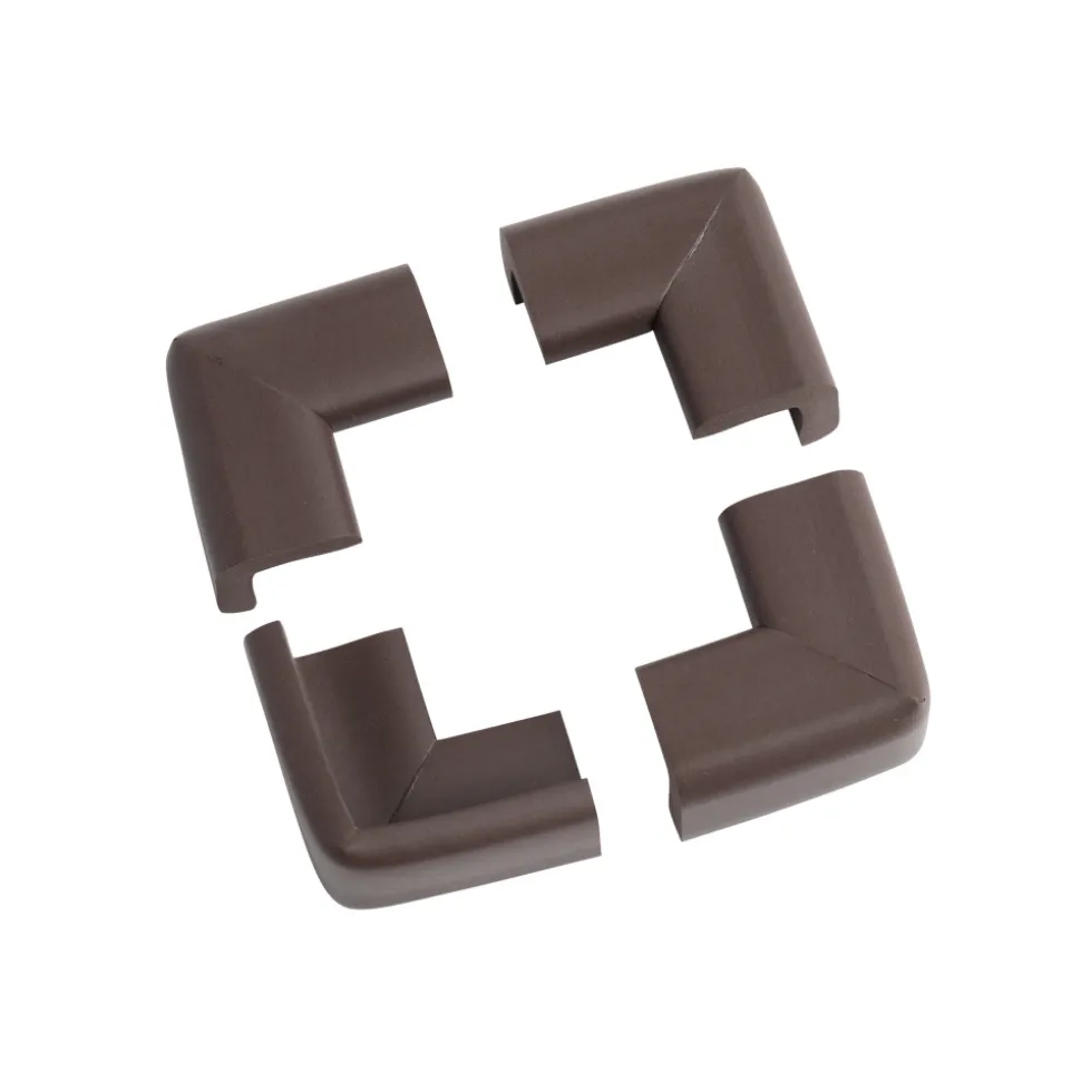 Lot de 4 petits coins en mousse antichoc chocolat