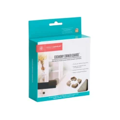 Lot de 4 petits coins en mousse antichoc gris clair