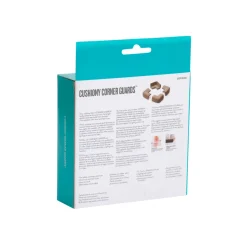 Lot de 4 petits coins en mousse antichoc gris clair