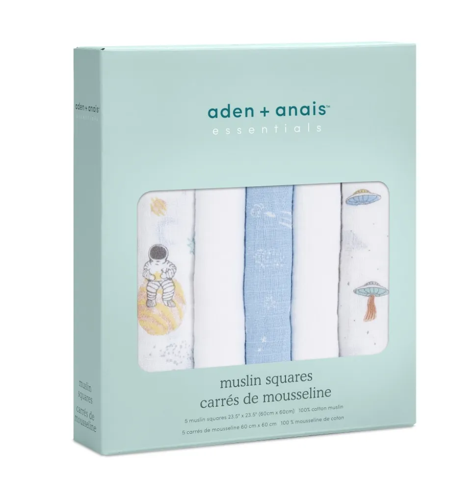 Lot de 5 petits langes space explorers