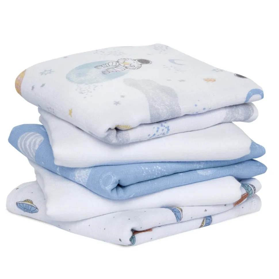 Lot de 5 petits langes space explorers